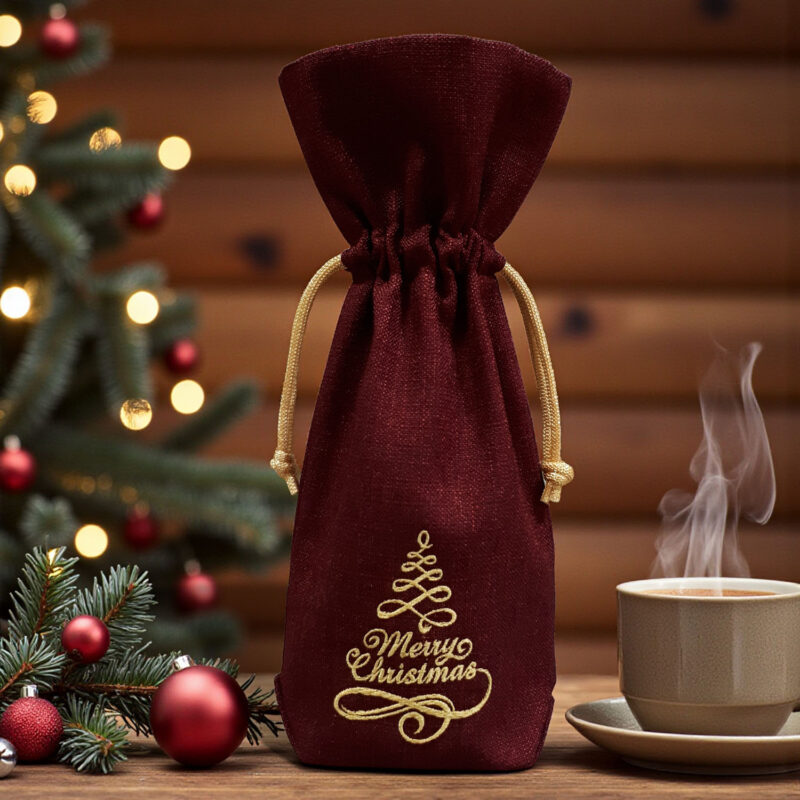 Мішечок під шампанське "Merry Christmas"